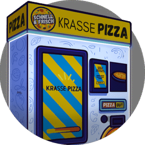 Der Automat kann vollflächig foliert werden.